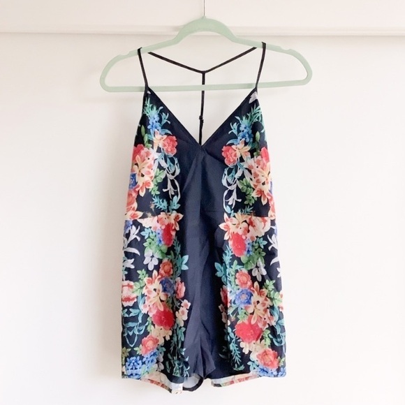 Keepsake Botanical Navy Floral Playsuit Romper Sz Small - Picture 11 of 15